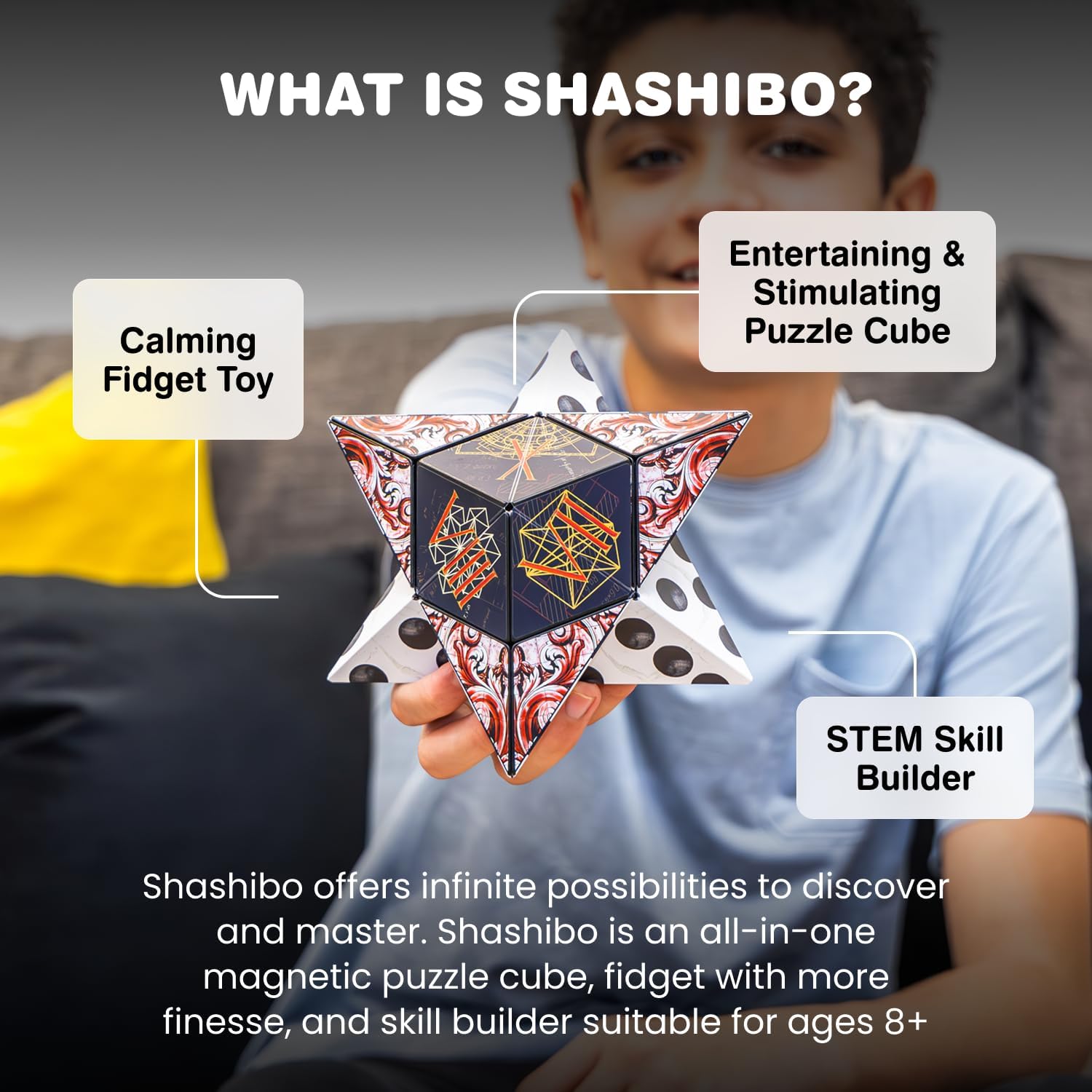 Shashibo Sensory Fidget Toy for Adults & Kids
